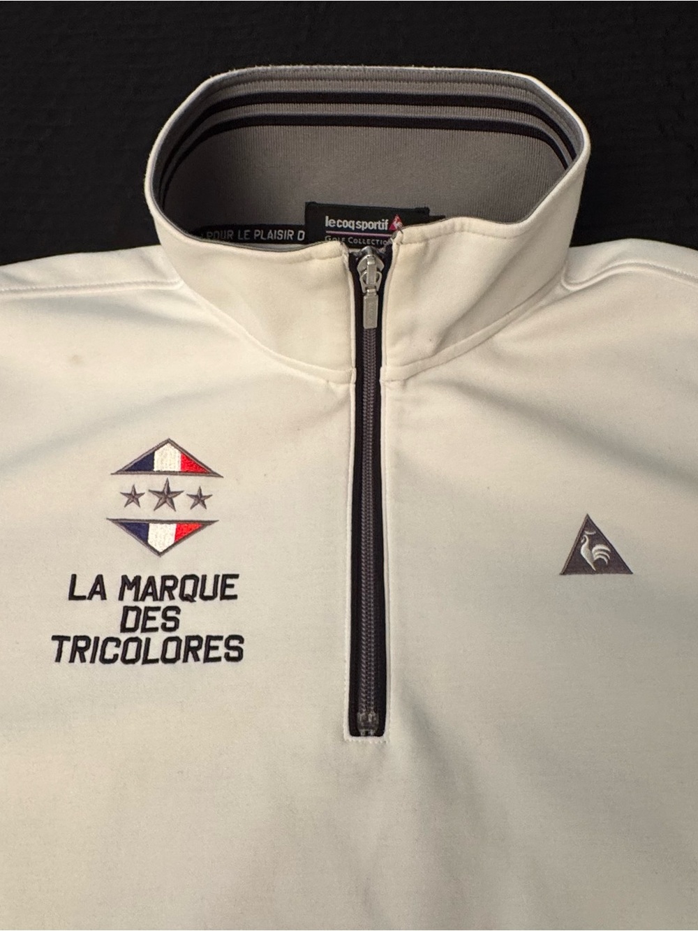 Le Coq Sportif Golf Collection Pullover Long Sleeve Shirt Size Large Marque Des